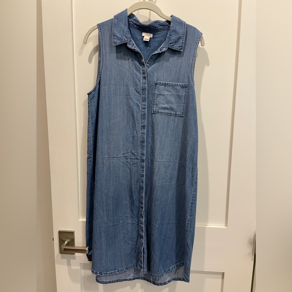 J Crew Denim Shift Dress S